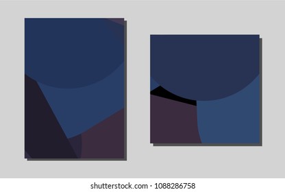 Dark Blackvector template for landing pages. Beautiful colored sample in A4 size. New design for a poster, banner of your website.