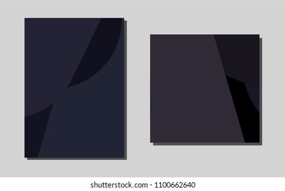 Dark Blackvector template for landing pages. Modern abstract design concept with colorful gradient. New design for a poster, banner of your website.