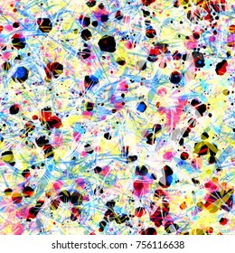 Dark blots on light colorful backdrop.  Seamless texture. Abstract vector background for web page, banners backdrop, fabric, home decor, wrapping