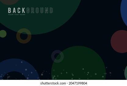 dark blu or black background, random minimalist abstract illustration vector for logo, card, banner, web and printing.