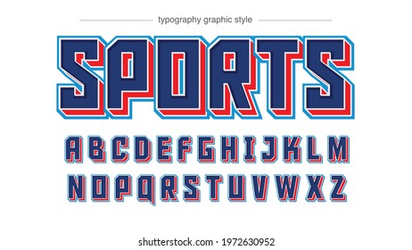 Dark Blue 3D gaming sports Artistic Font Typography