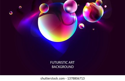 Dark blue 3d retro futuristic art background cosmos starry sky glowing galaxy study galaxy cartoon universe trip neon