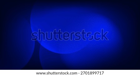 Dark Blue Abstract Background with Circles and Halftone Gradient Design. Modern Trendy design in Vector Illustration