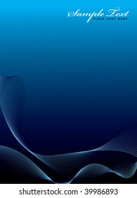 Fondo abstracto azul oscuro con espacio de copia y diseño ondulado