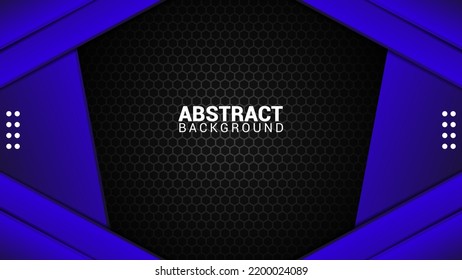 El diseño de fondo abstracto azul oscuro es adecuado para carteles de fondo de juegos