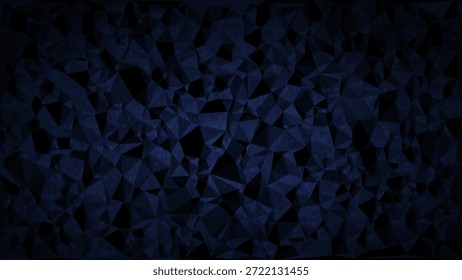 El fondo abstracto azul oscuro presenta un patrón geométrico de baja poli adecuado para aplicaciones de diseño digitales o sofisticadas.