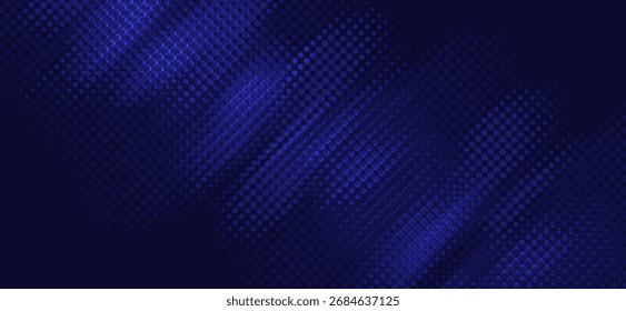 Fondo abstracto azul oscuro con un patrón texturizado de puntos Pequeños y uniformemente espaciados dispuestos en diagonal, creando un efecto visual moderno y sutilmente dinámico