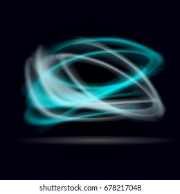 dark blue abstract background with flares. vector illustration.