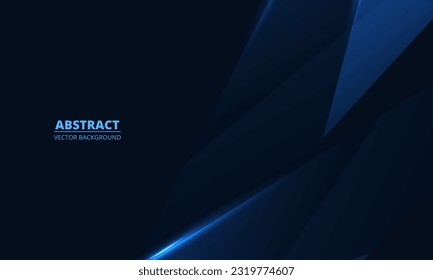 Fondo abstracto azul oscuro con formas diagonales geométricas. Fondo abstracto moderno de moda azul para banner corporativo, negocios, folleto, portada o afiche. Ilustración del vector