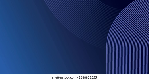Fundo abstrato azul escuro com linhas geométricas abstratas. Moderno design de fundo listrado. Ilustração vetorial para banners, apresentações e sites.