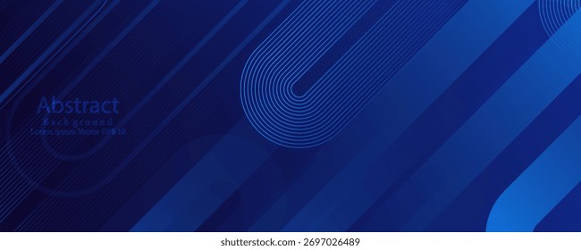 Fondo abstracto azul oscuro con Formas geométricas. Líneas curvas diagonales gradientes modernas con Formas dinámicas. Geométrico minimalista. traje para bussines, Anuncios