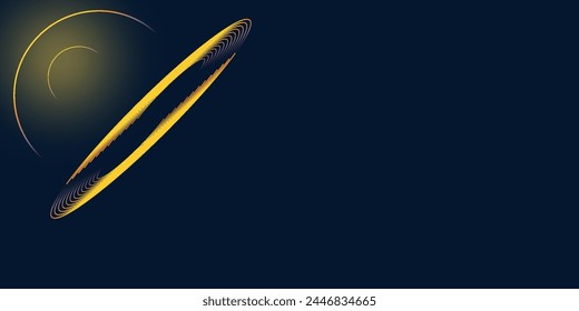 Dark blue abstract background with glowing geometric lines.