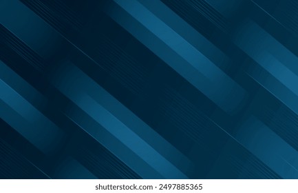 Dark blue abstract background with glowing arrow lines. Modern shiny blue geometric lines design. Technology futuristic concept. Horizontal