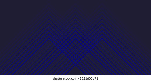 Dark blue abstract background with glowing arrow lines technology futuristic concept. Modern shiny blue geometric lines design. Horizontal banner template suit for cover, header, poster, banner, web