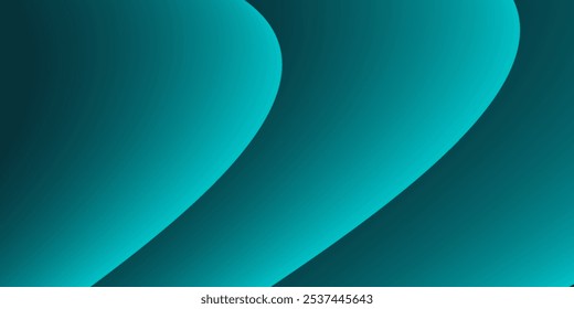 Dark blue abstract background with glowing curve. Shiny blue gradient geometric element. Dynamic curved lines graphic. Modern futuristic technology 