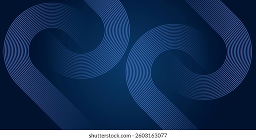 Dark blue abstract background with glowing geometric lines and shiny blue diagonals. Perfect for futuristic technology designs.