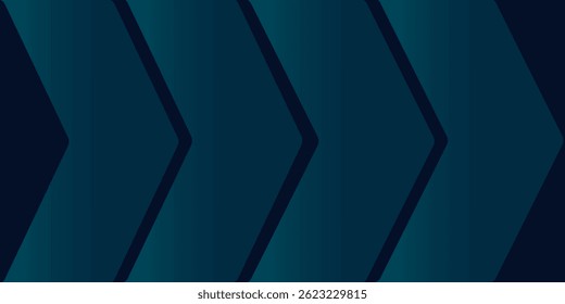 Dark blue abstract background with glowing arrow lines. Modern shiny blue geometric lines design. Technology futuristic concept. Horizontal banner template. Suit for cover, header, poster, banner, web