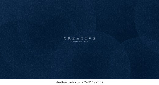 Dark blue abstract background with glowing geometric lines. Modern shiny blue diagonal rounded lines pattern. Futuristic technology concept. Suit for cover, poster, presentation, banner, website
