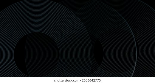 Dark blue abstract background with glowing geometric lines. concept. Suit for cover, poster, presentation, banner, gren.