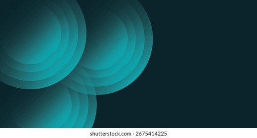 Dark blue abstract background with glowing curve Shiny blue gradient geometric element simple 