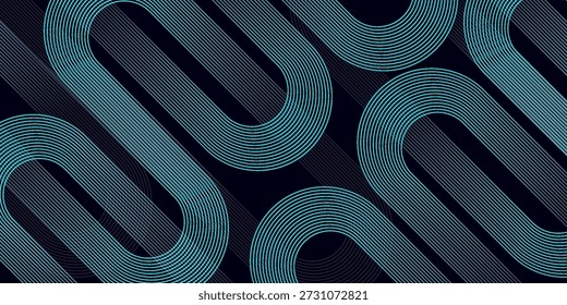 Dark blue abstract background with glowing geometric lines. desain Modern shiny blue vector ilustration 10 eps
