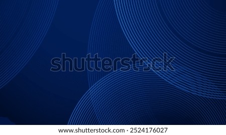 Dark blue abstract background with glowing lines technology futuristic concept. Modern shiny geometric lines design. Horizontal banner template suitable for cover, header, poster, banner, web