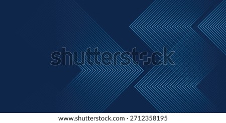 Dark Blue Abstract Background with Glowing Arrow Lines for Technology, Featuring a Futuristic Concept with Modern Shiny Blue Geometric Lines 