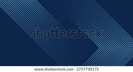 Dark Blue Abstract Background with Glowing Arrow Lines for Technology, Featuring a Futuristic Concept with Modern Shiny Blue Geometric Lines 
