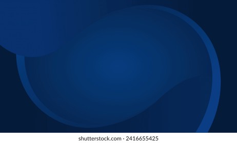 Dark Blue Abstract background illustration vector design. Blue background with shape and gradation. Blue gradation template for presentation, banner, billboard, web, etc.