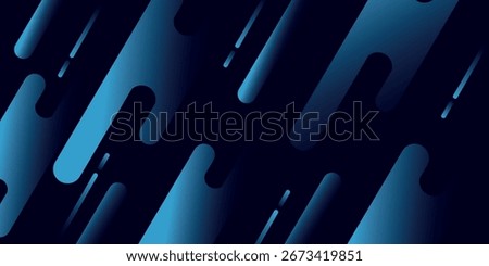 Dark blue abstract background with a layer of sparkling rounded blue lines. Modern diagonal style concept for web banners, flyers, cards, or brochure covers. Eps. 2
