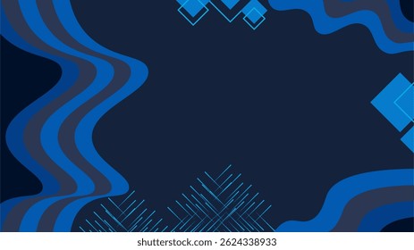 Dark blue Abstract background. Line, wave background graphic design. Suit for business, banner, cover, header, wallpaper, corporate, website, flyer.