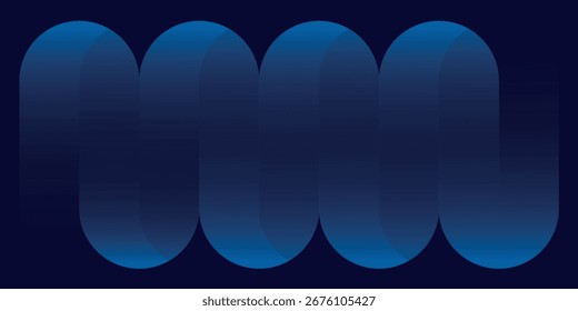 Fondo Abstractas azul oscuro con líneas onduladas lujosas y brillantes. Concepto de fondo de línea moderno y futurista para Sitios web, folletos, cubiertas y Anuncios. EPS. 3