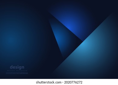 Dunkelblauer abstrakter Hintergrund. Modernes, blaues Corporate Concept Business. Design für Ihre Ideen, Broschüre, Banner, Präsentation, Poster. Eps10 Vektorgrafik.
