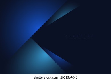 Dark blue abstract background. Modern blue corporate concept business. Design for your ideas, brocure, banner, presentation, Posters. Eps10 vector illustration.