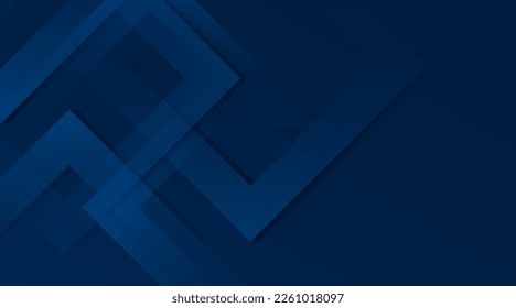 Dark blue abstract background. Modern futuristic geometric graphic elements. Trendy square shapes design. Suit for poster, banner, brochure, cover, corporate, website, flyer. Vector illustration