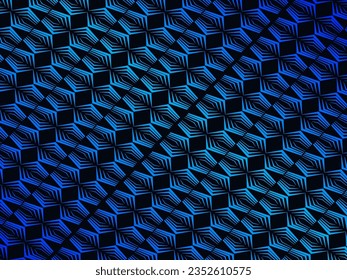 Dark blue abstract background with modern corporate concept. Vector horizontal template for digital lux business banner, contemporary formal invitation, luxury voucher, prestigious gift certificate.