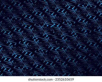 Dark blue abstract background with modern corporate concept. Vector horizontal template for digital lux business banner, contemporary formal invitation, luxury voucher, prestigious gift certificate.