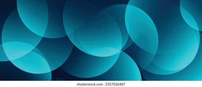 Dark blue abstract background with Modern blue gradient circles.