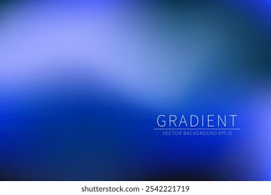 Dark Blue abstract background. Modern abstract vector background with a blurred fluid shape. Vector illustration, EPS 10 (all layers are well organized)