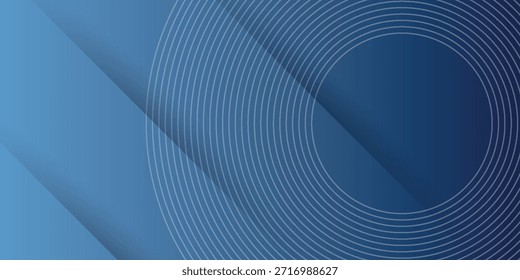 Fondo abstracto azul oscuro con Formas circulares modernas y futuristas y efectos de rasguño. Concepto de fondo de rayas brillantes azules para cubiertas, folletos, presentaciones, certificados, Sitios web. VOL. 3