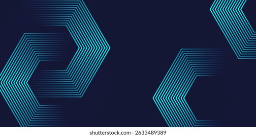 Dark blue abstract background with overlapping hexagon texture. Suitable for wallpaper, poster, simple banner