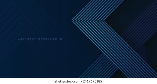 dark blue abstract background with realistic modern green and blue gradient diagonal stripes