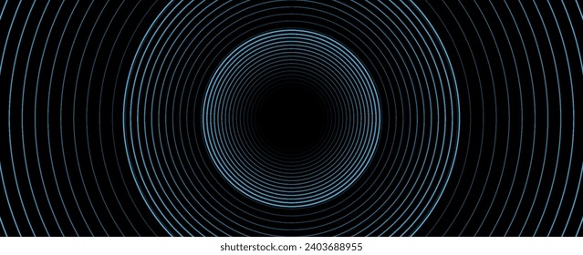 Dark blue abstract background with shining geometric lines. Modern shiny blue diagonal rounded lines pattern. Suitable for covers, posters, presentations, banners, websites, vectors