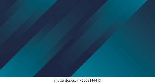 Dark blue abstract background with shiny diagonal geometric shape graphic. Modern blue gradient rounded rectangle. Futuristic technology concept. Vector illustration