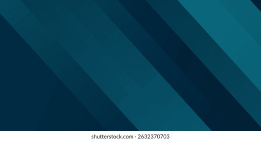 Dark blue abstract background with shiny geometric shapes graphics. Modern blue gradient rounded rectangle design. Dynamic shape.