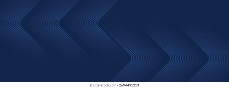 Fondo abstracto azul oscuro con decoración de rayas azules brillantes simples y modernas. Diseño de fondo de estilo de rayas geométricas para presentaciones, cubiertas, certificados y folletos.