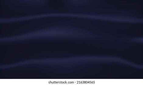 Dark blue abstract background with soft fabric-like waves and subtle lighting, creating a smooth, elegant, and luxurious visual texture