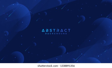 Dark blue abstract background is suitable for web, header, web banner, landing page, digital posters, wallpaper, web page template and others.