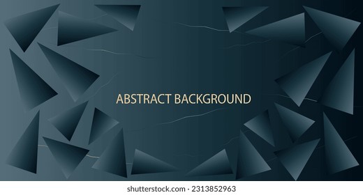 Fondo abstracto azul oscuro. La plantilla de elementos de línea 3d lujoso de radiancia. Vector EPS10