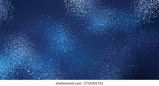 Ein dunkelblauer abstrakter Hintergrund mit einer strukturierten, leicht schimmernden Oberfläche, die auf Tiefe und subtiles Lichtspiel hinweist.